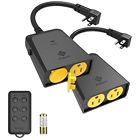 18025 Etekcity Pack Outdoor Remote Control Outlet Weatherproof Wireless 817915022245