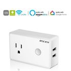 43219-13008 Mscien Wifi Smart Plug With Usb Wireless Remote Control Wall