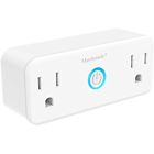 43239220653 Outlet Switches Smart Plug Merkmak Mini Dual Outlets 712396787303