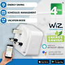 4l1-8035 Wiz Wifi Smart Plug Uk Alexa Google Assistant And Ifttt