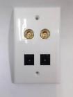 617724179020 Certicable Custom White Wall Plate Cctv Camera Power