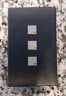 7102-003 Litetouch Savant Button Control Switch Station With Black Metal Bezel