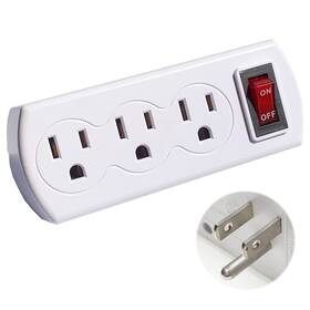 Tp-sy610 Aisizhro 1 Pack Outlet Splitter Multiple Grounded Triple Plug Adapter With On O