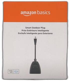 Amazon Basics 840095878043 Outdoor Smart Plug With 2 Individually Controlled Outlets Works