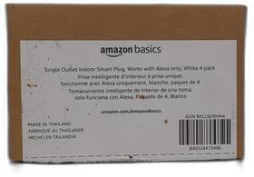 Amazon Basics 840324413496 Smart Plug Works With Alexa Only 2.4 Ghz Wi-fi No Hub Required