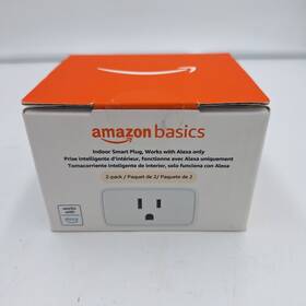 Amazon Basics 840324413502 Indoor Smart Plug - Two Pack Works With Alexa