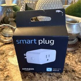 Amazon Gbr0pa0104540kmk Smart Plug Alexa Compatible Wi-fi App-controlled Remote White