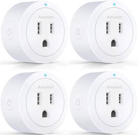 Amysen 711181080308 Smart Plug Home Wifi Outlet Works With Alexa Echo Google N