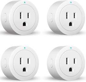Amysen 993653160329 Smart Plug - A Certified And Alexa Echo Google Home Only Wifi 2.4g 4