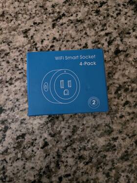 Amysen 993653161241 Smart Plug Wi-fi Outlet Socket Works With Alexa And Google Home 4 Pack