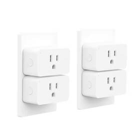 Aoibox 313057752755 15 Amp 120-volt Wi-fi Smart Plug Grounding Outlet Connector White Voice Control