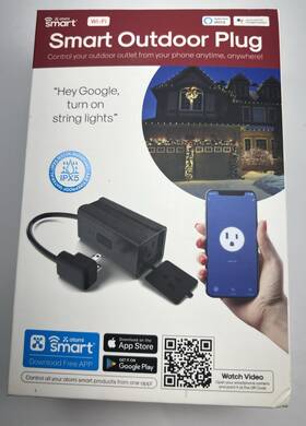 Atomi 099100209532 Wi-fi Smart Outdoor Plug Control From Smartphone App Works With Alexa New