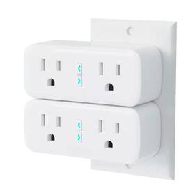 Beambox 313029939962 15a White Smart Plug Wi-fi Outlet With Remote Control Voice Timer No
