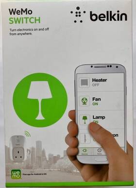 F7c027uk Belkin Wemo Smart Wifi Switch Socket Uk 3 Pin Plug App For Android Ios
