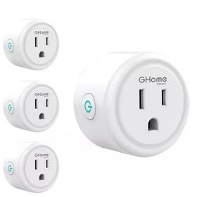 Bibivis 313043817802 4-pack White Wifi Smart Plugs Compatible With Alexa And Google Home 2.4 Ghz Wi