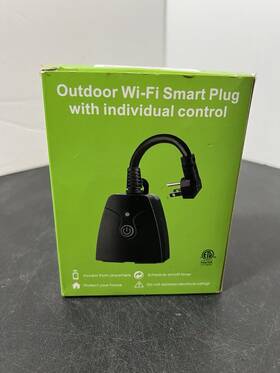 C2-etb0-h0mc Bn-link Outdoor Dual Smart Wifi Plug Compatible With Alexa And Google Assistant