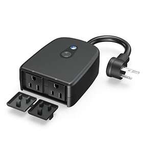 Cakuuma 794775731213 Outdoor Smart Plug Wi-fi Outlet With 2 Sockets Compatible