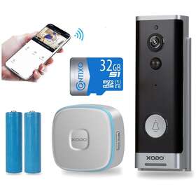 Contixo 731642718571 Xodo Vd1 Smart Doorbell Wireless Wifi Night Vision App View Black 1.5lb