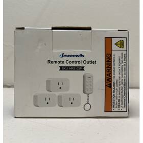 Dewenwils Hrs103p Remote Control Outlet Set 3 Outlets Rf Indoor White 125vac 1875w