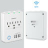 E3-077 Powrui Smart Outlet Extender Usb Wall Charging Remote Control Surge