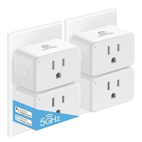 Eightree 445048388339 Mini Smart Plug 5ghz And 2.4ghz Wi-fi Compatible With Alexa Google Hom