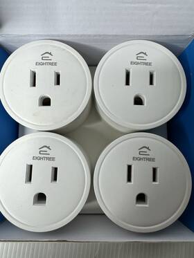 Et07 Eightree 4 Pk Smart Plug Plugs That Work With Alexa White Model