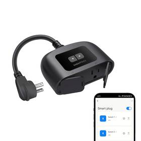 Ip44 Eightree Et77 Outdoor Smart Plug Waterproof Outlet With 2 Independen