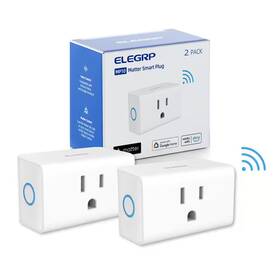 Elegrp 313098891871 Mini Smart Plug Matter Supported 15a/1800w Max Compatible Apple Home/siri/alexa/