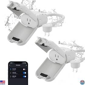 B0bfvtwdxk Elegrp Outdoor Smart Plug Waterproof Ip66 Wifi Outlet For Alexa And Google 2 Pack