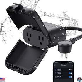 B0bfwmqtz7 Elegrp Outdoor Smart Plug Waterproof Ip66 Wifi Dual Sockets Alexa And Google Compatible