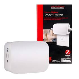Enbrighten 43094 Zigbee Plug-in Switch Dual Outlet Echo Compatible White