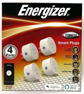 Eix3-1002-pp4 Energizer 805106870539 Connect Smart Indoor Plugs 4 Pack New 3d