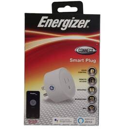 Energizer 805106871000 Connect Smart Wi-fi Plug With Voice Control Remote Access Scheduling