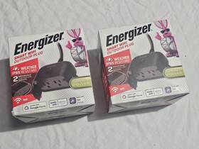 E0x3-1002-me1 Energizer Lot Of 2 Brand New Outdoor Smart Plug Ip65 Outlets Ea