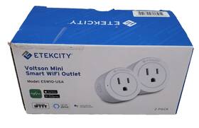 Etekcity 817915028124 New Voltson Wifi Smart Plug White 2-pack Set Of 2 Round Plugs