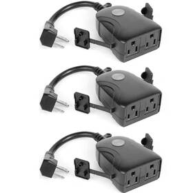 Feit Electric 313031475434 15 Amp 120-volt Outdoor Smart Wi-fi Dual Outlet Wall Plug-in No Hub Required 3