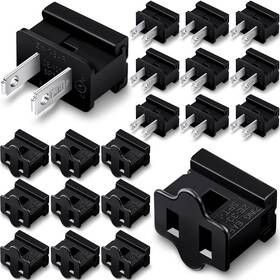 Zip-04 Flutesan 20 Pack Christmas Female And Male Vampire Plugs Zip Plug Electrical