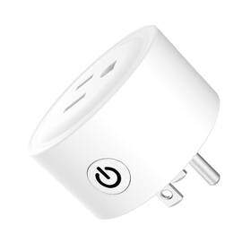 Fresh Fab Finds 691303827571 Smart Plug Outlet Wifi Timer Voice Control - White One Size