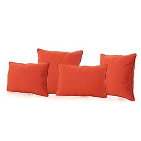 300765 Gdfstudio Coronado Outdoor Water Resistant Pillows 4-pcs Set Orange