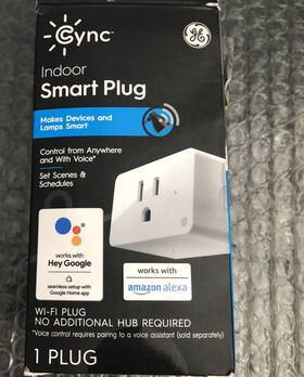 Ge Lighting 043168539647 Cync Indoor Smart Plug Bluetooth And Wi-fi Outle Socket Alexa/google Asst