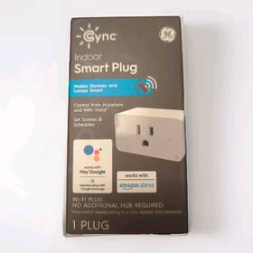 Pk-00105074-3 Ge Cync By - Indoor Smart Plug Alexa / Google Assistant 2.4ghz Wireless New