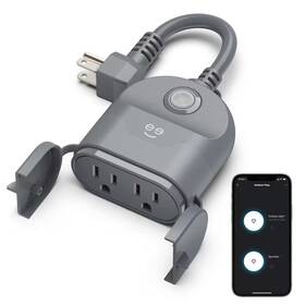 Geeni 445048163158 15 Amp 125-volt Dual Outlet Outdoor Smart Wi-fi Plug With Ios And Android App Vo