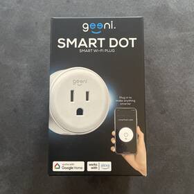 Geeni 844702095915 Dot Smart Wi-fi Outlet Plug White 1 Pack No Hub Required Works With