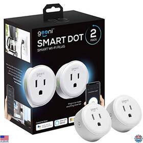 B082yd8c4r Geeni Smart Wifi Plug 2-pack Compact Fire-resistant Outlet Alexa And Google Compatible