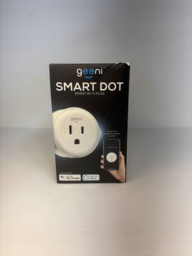 Gn-ww117-199 Geeni Smart Dot Wi-fi Control White Outlet Plug No Hub Required Works With Alexa