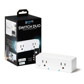 Gn-ww133-199 Geeni Switch Duo Double Smart Plug 2 Individual Outlets Works With Alexa