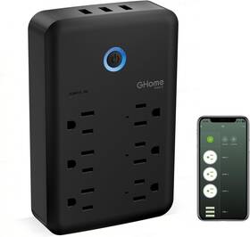 Ghome Psw-gw-2 P2 Smart Plug Power Strip With 9 Outlets Alexa-enabled Surge Protection