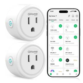 Ghome Smart 744110622478 Plug Wifi Plugs Compatible With Alexa And Google Home