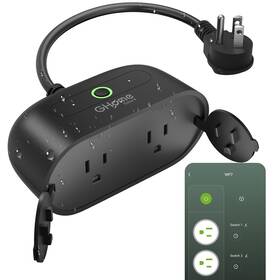 Kth-us-wp7 Ghome Smart Outdoor Plug Wi-fi Outlet Dual Individual Sockets With I