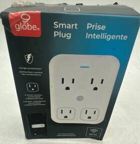 Globe 058219502280 4 Outlet Wi-fi Smart Plug With Surge Protection 125v 15a